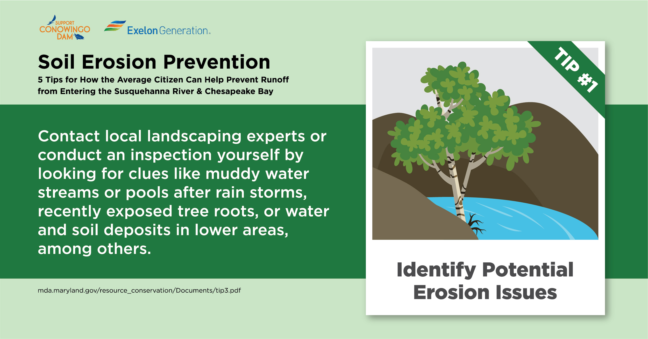 Tips To Prevent Soil Erosion Support Conowingo Dam