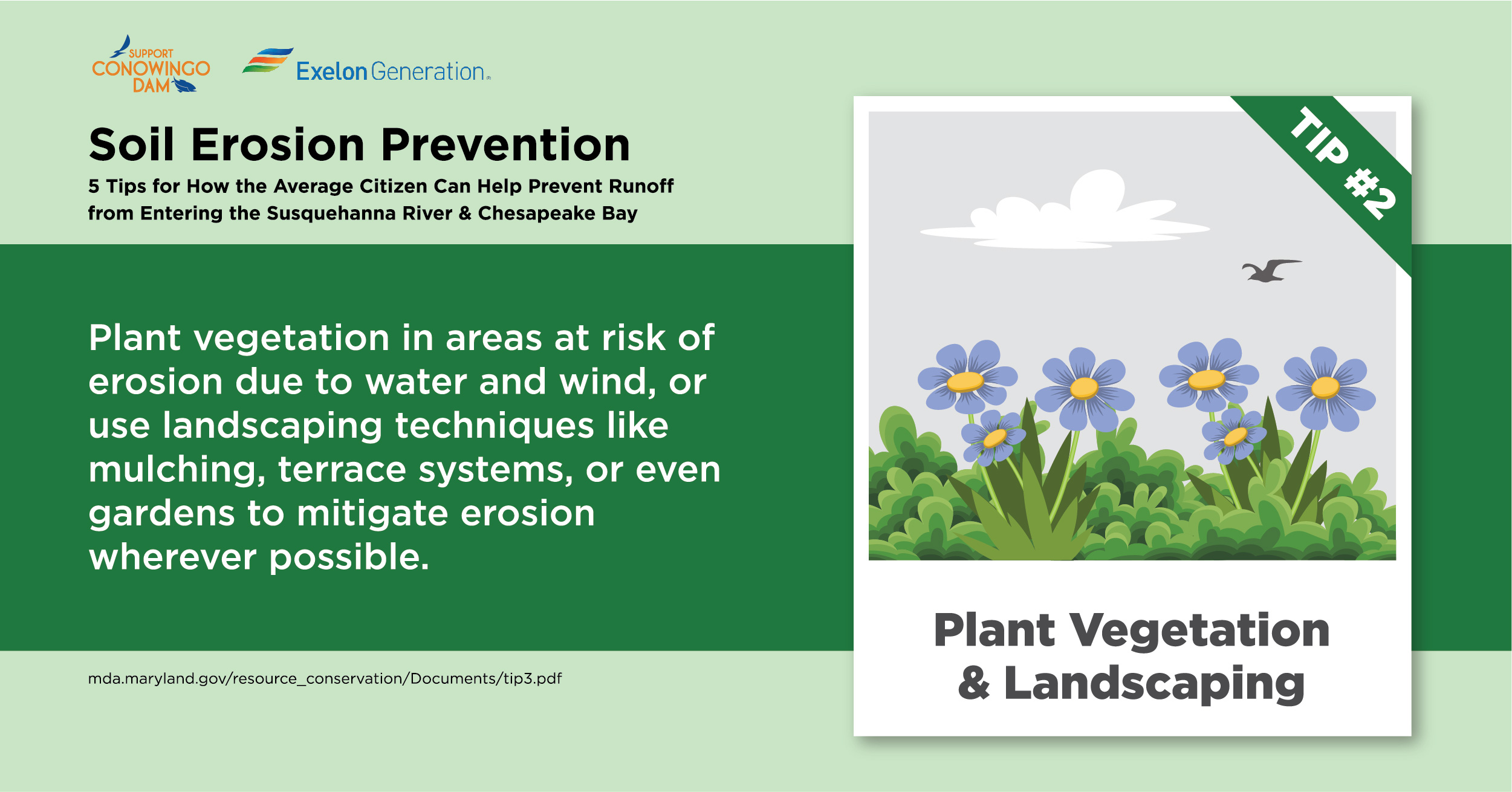 Tips To Prevent Soil Erosion Support Conowingo Dam